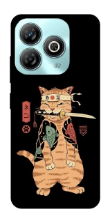 Чехол на ZTE Blade A75 4G Кот-самурай фото 1 из 1