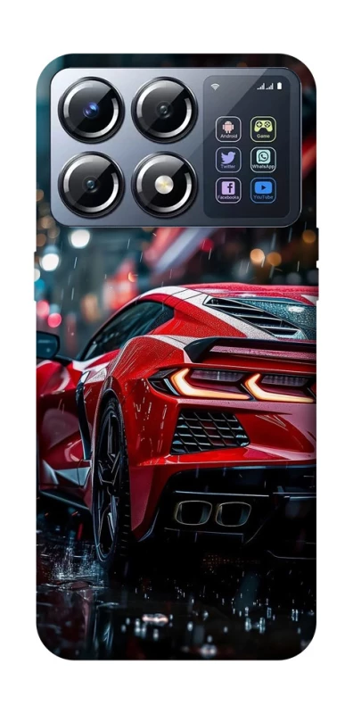 Чехол на Xiaomi POCO X8 Pro Red sports car фото 1 из 1