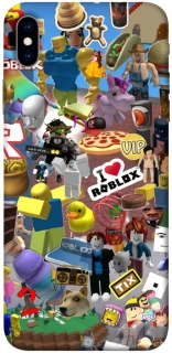 Чехол на Apple iPhone XS Max (6.5") Roblox collage ver.5 фото 1 из 1