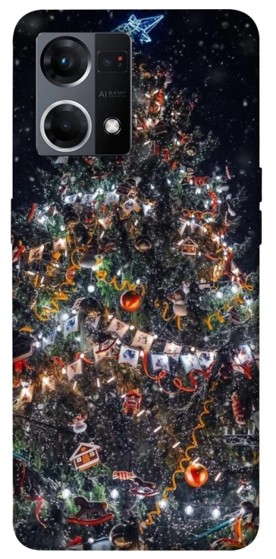 Чехол на Oppo Reno 7 4G Новогодний v28 фото 1 из 1