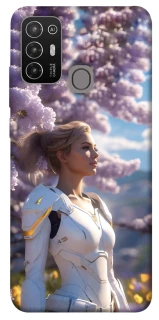 Чехол на ZTE Blade A52 Cyber space girl ver.1 фото 1 из 1