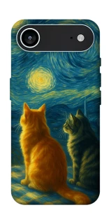 Чохол на Apple iPhone 17 Air (6.5") Cats under the stars фото 1 Чохол на Apple iPhone 17 Air (6.5") Cats under the stars фото 1 з 1