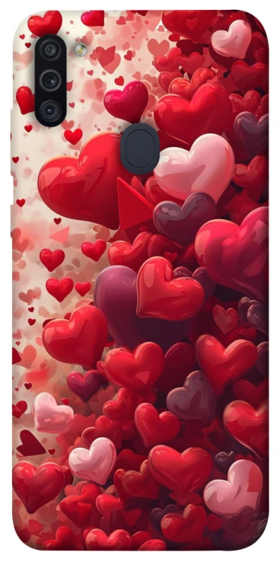 Чохол на Samsung Galaxy M11 Many hearts фото 1 з 1