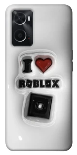 Чохол на Oppo A76 4G I love Roblox фото 1 з 1