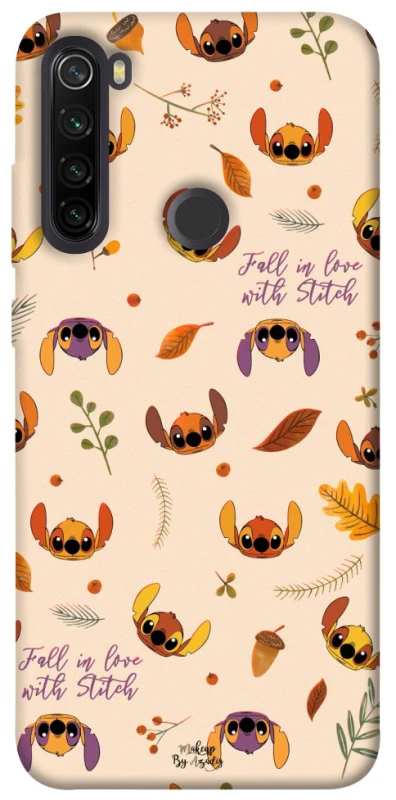 Чохол на Xiaomi Redmi Note 8T Fall in love with Stitch фото 1 з 1