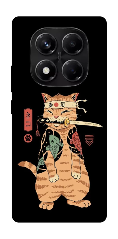 Чохол на Xiaomi Redmi Note 14 Pro 5G Кіт-самурай фото 1 з 1