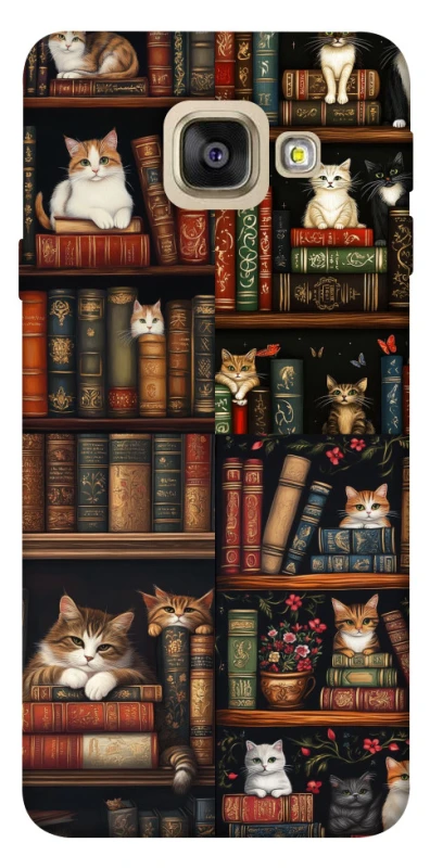 Чехол на Samsung A520 Galaxy A5 (2017) Cats & Books фото 1 из 1