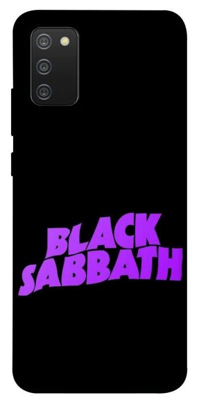 Чохол на Samsung Galaxy A02s Black Sabbath logo ver.1 фото 1 Чохол на Samsung Galaxy A02s Black Sabbath logo ver.1 фото 1 з 1