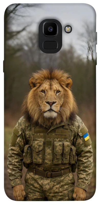 Чехол на Samsung J600F Galaxy J6 (2018) Лев защитник фото 1 из 1