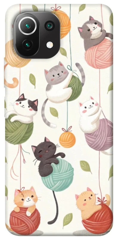 Чохол на Xiaomi Mi 11 Lite Funny Kittens фото 1 з 1