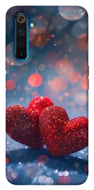 Чехол на Realme 6 Pro Red hearts фото 1 из 1