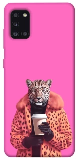 Чехол на Samsung Galaxy A31 Леопард с кофе фото 1 из 1