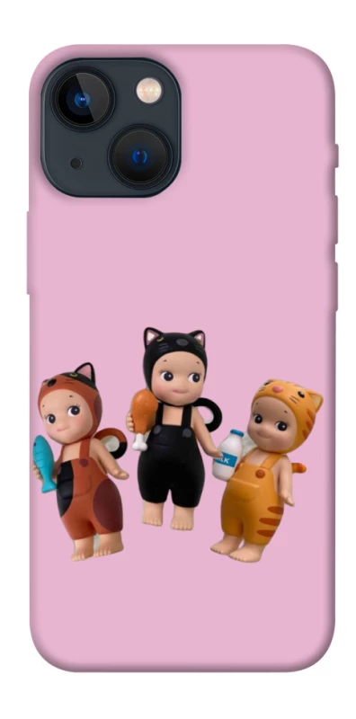 Чохол на Apple iPhone 13 mini (5.4") Cat Cafe Trio фото 1 з 1