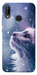 Чохол на Huawei P20 Lite Snow cat фото 1 Чохол на Huawei P20 Lite Snow cat фото 1 з 1