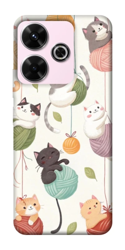 Чохол на Xiaomi Poco M6 4G Funny Kittens фото 1 з 1