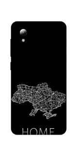 Чехол на ZTE Blade A3 (2019) Ukraine black map фото 1 из 1