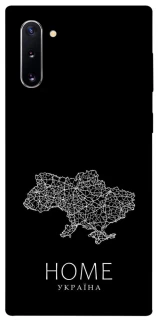 Чехол на Samsung Galaxy Note 10 Ukraine black map фото 1 из 1