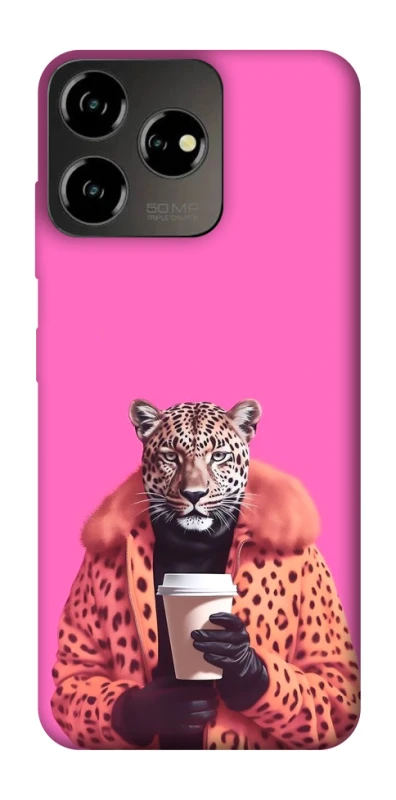 Чохол на ZTE Blade V50 Design 4G Леопард з кавою фото 1 з 1