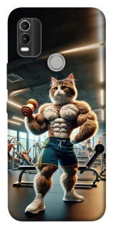 Чехол на Nokia C21 Plus Качок кот фото 1 из 1