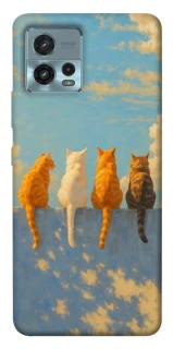 Чехол на Motorola Moto G72 cats on wall фото 1 из 1