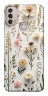 Чохол на Motorola Moto E40 Floral design ver.1 фото 1 з 1