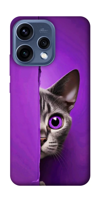 Чехол на Oppo Reno 15 Кот-подглядыватель фото 1 из 2