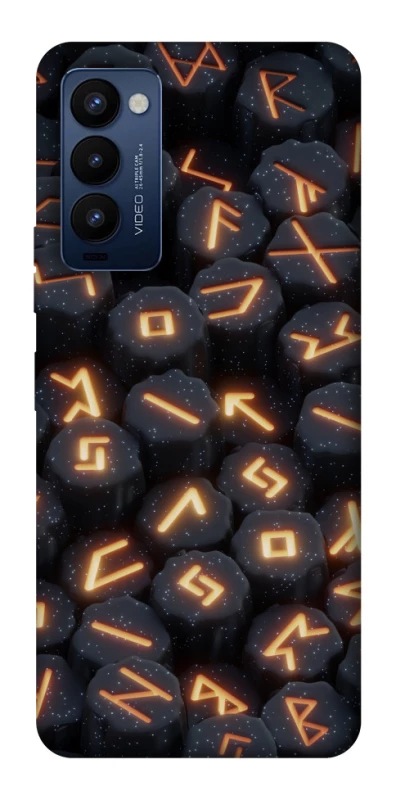 Чехол на TECNO Camon 18 Pro Огненые руны фото 1 из 1