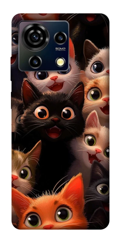 Чохол на ZTE Blade V50 Vita happy cats фото 1 з 1