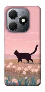 Чехол на TECNO Spark 20 cat on a field фото 1 из 1