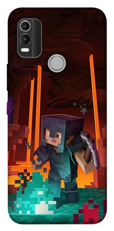 Чехол на Nokia C21 Plus Minecraft game adventure фото 1 из 1