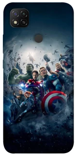 Чохол на Xiaomi Redmi 9C Marvel heroes фото 1 Чохол на Xiaomi Redmi 9C Marvel heroes фото 1 з 1