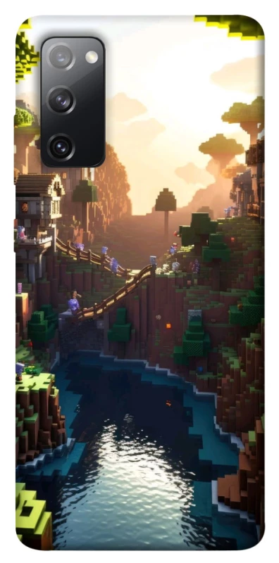 Чехол на Samsung Galaxy S20 FE Minecraft sunset фото 1 из 1