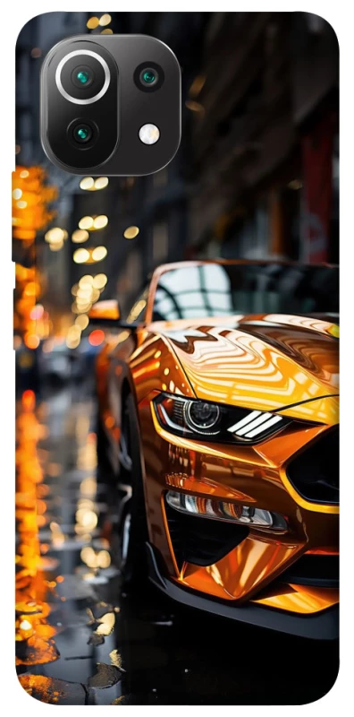 Чохол на Xiaomi Mi 11 Lite Golden sports car фото 1 з 1