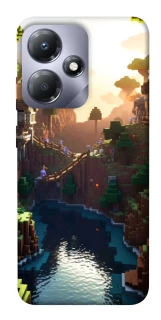 Чехол на Infinix Hot 30i Minecraft sunset фото 1 из 1