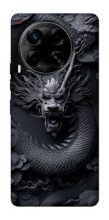 Чехол на TECNO Camon 30 (CL6) black dragon фото 1 из 1