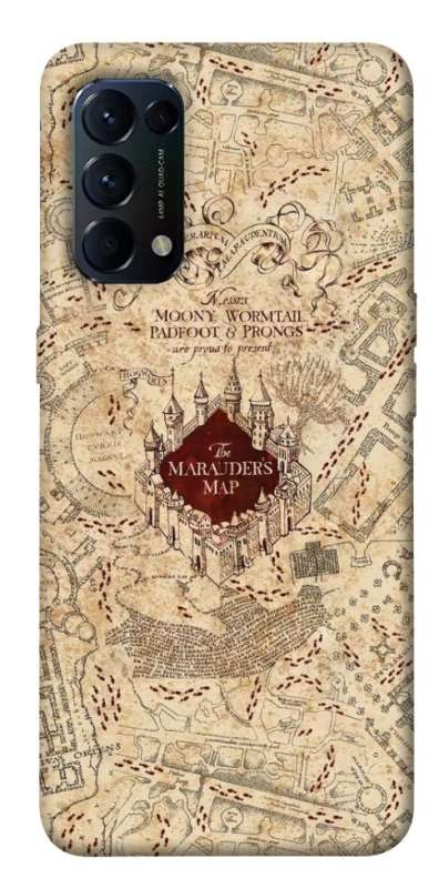 Чохол на Oppo Reno 5 4G Harry Potter Marauder's Map фото 1 з 1