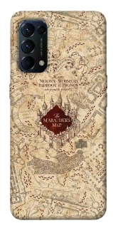 Чохол на Oppo Reno 5 4G Harry Potter Marauder's Map фото 1 з 1