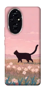 Чохол на Honor 200 cat on a field фото 1 з 1