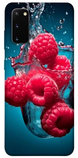 Чохол на Samsung Galaxy S20 Малинка у воді фото 1 з 1