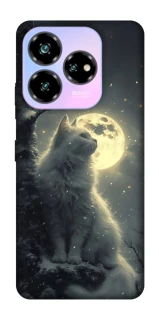 Чехол на ZTE Nubia V60 Desing Кот под луной фото 1 из 1