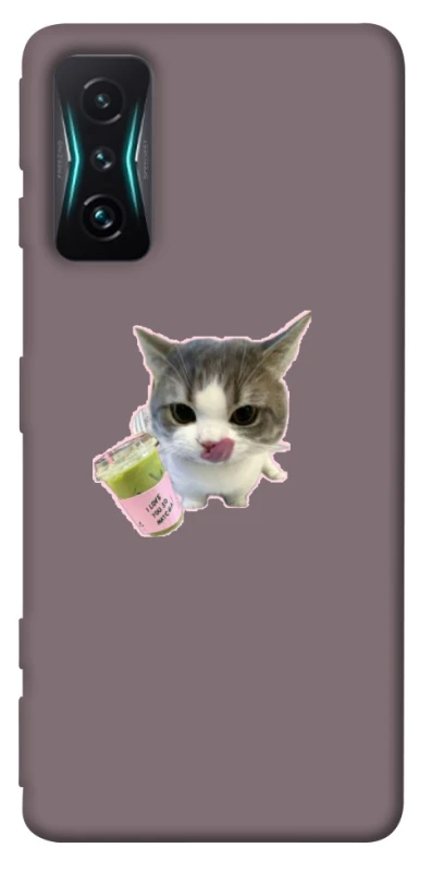 Чохол на Xiaomi Redmi K50 Gaming cat matcha фото 1 з 1