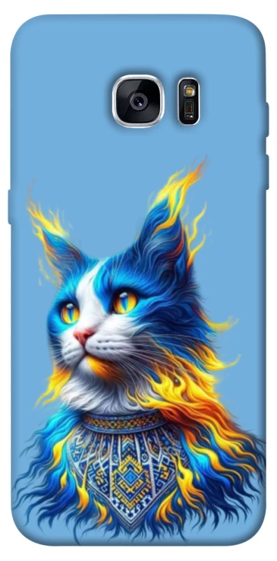 Чохол на Samsung G935F Galaxy S7 Edge Кіт патріот фото 1 з 1