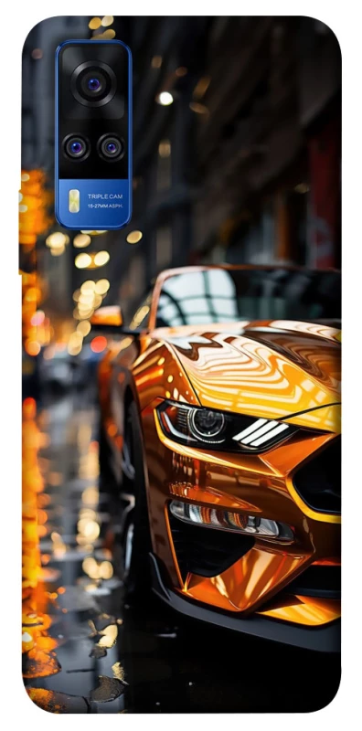 Чохол на Vivo Y51a Golden sports car фото 1 з 1