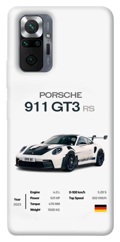 Чехол на Xiaomi Redmi Note 10 Pro Porsche 911 GT3 фото 1 из 1