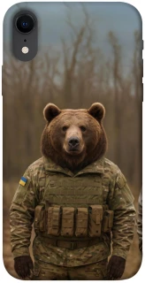 Чехол на Apple iPhone XR (6.1") Медведь защитник фото 1 из 1