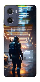 Чохол на Motorola Moto E15 Cyber character фото 1 з 1