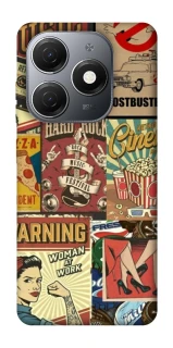 Чохол на TECNO Spark 20 Retro collage ver.2 фото 1 з 1