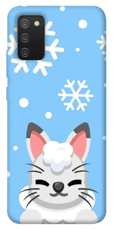Чохол на Samsung Galaxy A02s Adopt Me Snow Kitty Smile фото 1 з 1