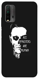 Чехол на Xiaomi Redmi 9T All Monsters are Human фото 1 из 1
