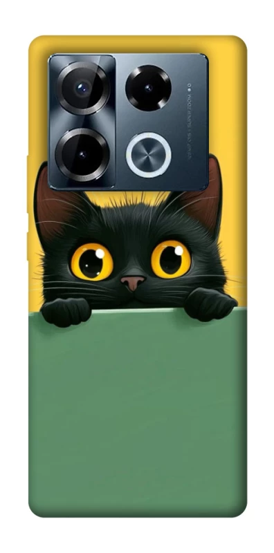 Чохол на Infinix Note 40 Pro 4G Black cat v2 фото 1 з 1